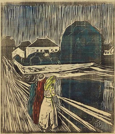 Girls on the Pier by Edvard Munch